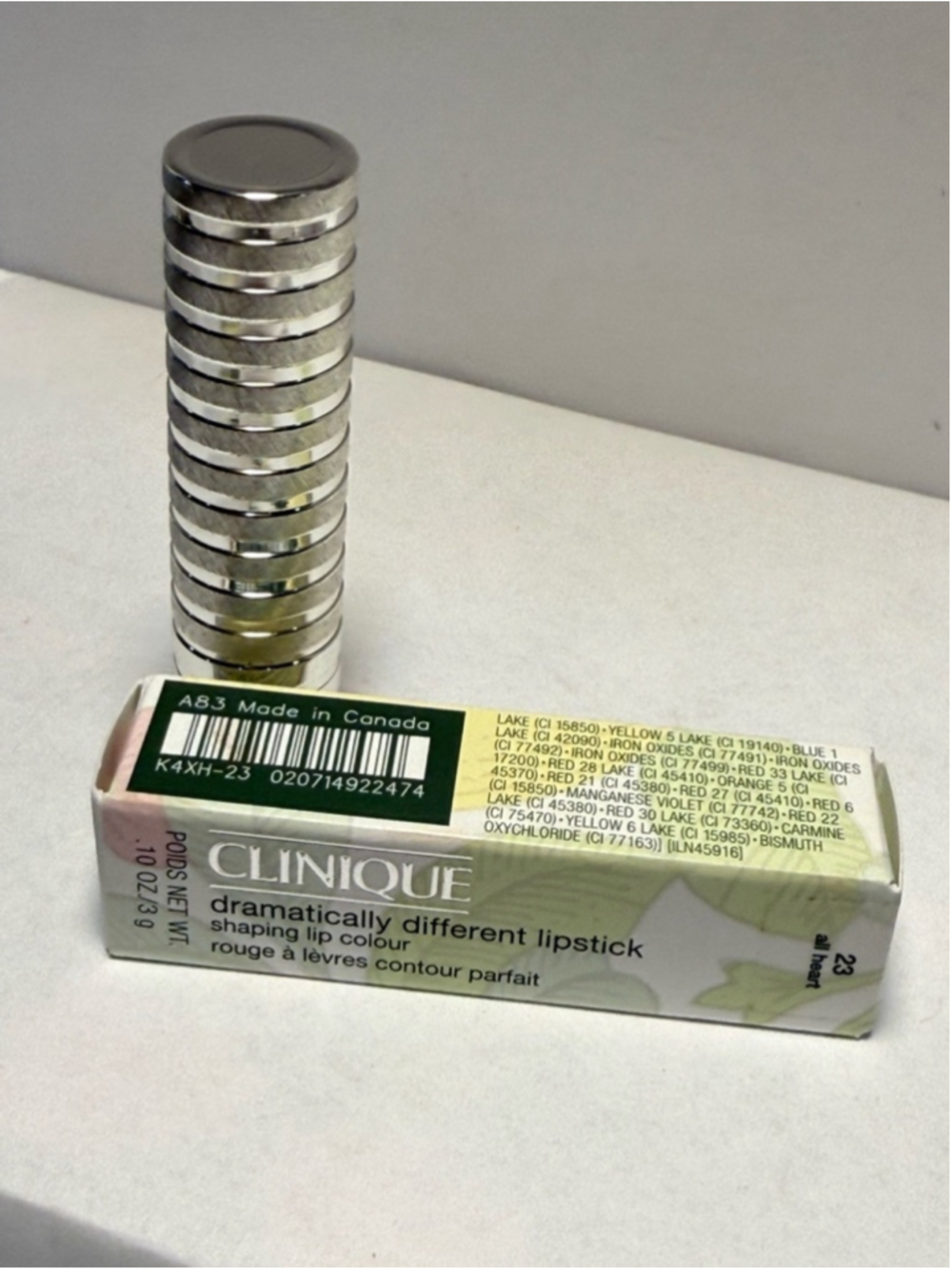 LAST ONE! Clinique 23 All Heart Dramatically Different Lipstick New In Box - Picture 2 of 5